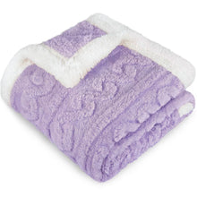 Load image into Gallery viewer, HOMRITAR Baby Blanket for Boys Girls Fluffy Toddler Blanket with Stylish 3D Jacquard Plush Newborn Blanket 30 x 40 Inches Red