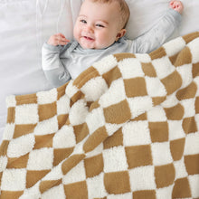 Load image into Gallery viewer, HOMRITAR Checkerboard Toddlers Blanket Super Soft Baby Blanket for Boys Girls 380GSM