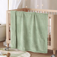 Load image into Gallery viewer, BORITAR Baby Blanket Elephant Animal for Boys Girls Ultra Soft Fleece Warm and Lightweight Blankets for Infant Toddler Newborn, 30x40 Inch, Green
