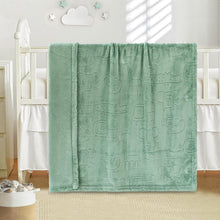 Load image into Gallery viewer, BORITAR Baby Blanket for Boys Girls Ultra Soft Fleece Warm and Lightweight Animal Blankets for Infant Toddler Newborn, 30x40 Inch, Sage Green