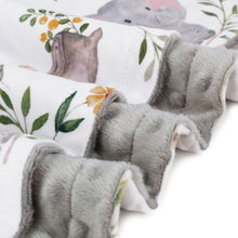 Load image into Gallery viewer, BORITAR Baby Blanket for Boys Girls Super Soft Double Layer Minky with Dotted Backing, Lovely Grey Elephant Animal Design Blanket for Toddler Newborn 30 x 40 Inch(75x100cm)