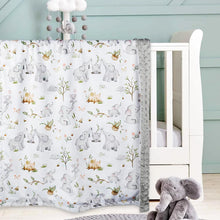 Load image into Gallery viewer, Baby Blankets for Unisex Boys Girls, Super Soft Nursery Minky Blankets with Baby Elephant Design and Dotted Fleece Backing, Printed Bed Throws Newborn