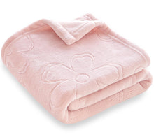 Load image into Gallery viewer, BORITAR Baby Blanket for Girls Ultra Soft Cozy Fleece Baby Blankets, Warm and Lightweight Toddler Blanket with Elegant Floral Printed for Bed Stroller Crib Travel, 30x40 Inch, Pink