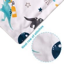 Load image into Gallery viewer, Baby Blanket for Kids Super Soft Minky Blanket with Dinosaurs 30 x 40 Inch(75x100cm)