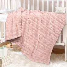 Load image into Gallery viewer, Soft Warm Cozy Fleece Blanket, Infant or Newborn Receiving Blanket (30x40inch, Pink)