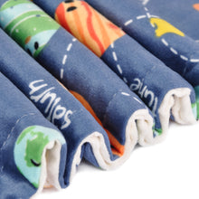 Load image into Gallery viewer, Unisex Receiving Blanket with Solar System Multicolor Printed Blanket 30 x 40 Inch(75x100cm), Navy Blue