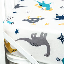 Load image into Gallery viewer, Jersey Knit Stretchy Fitted Crib Sheet for Baby Toddler Mattress Up to 8”Thickness