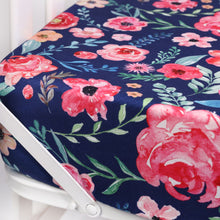 Load image into Gallery viewer, Elegant Floral Baby Toddler Bedding Set Toddler Mattress Up to 8”Thickness, Navy Floral