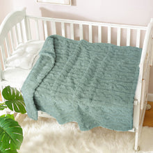 Load image into Gallery viewer, 3D Fluffy Fuzzy Blanket for Baby, Soft Warm(30x40inch, Green)