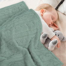 Load image into Gallery viewer, 3D Fluffy Fuzzy Blanket for Baby, Soft Warm(30x40inch, Green)