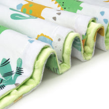 Load image into Gallery viewer, Cute Dinosaur Multicolor Printed 30 x 40 Inch Receiving Blanket