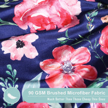 Load image into Gallery viewer, Elegant Floral Baby Toddler Bedding Set Toddler Mattress Up to 8”Thickness, Navy Floral