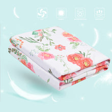 Load image into Gallery viewer, Receiving Blanket with Pink Floral Multicolor Printed Blanket 30 x 40 Inch(75x100cm)