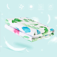 Load image into Gallery viewer, Receiving Blanket with Pink Floral Multicolor Printed Blanket 30 x 40 Inch(75x100cm)