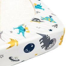 Load image into Gallery viewer, Jersey Knit Stretchy Fitted Crib Sheet for Baby Toddler Mattress Up to 8”Thickness