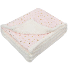 Load image into Gallery viewer, Sherpa Fleece Blanket Ultra Luxurious Throw Blanket (50 x 60 Inch, Lovely Pink Star)