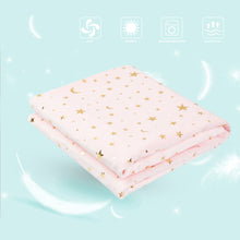 Load image into Gallery viewer, Unisex Ultra Soft Warm Luxurious Little Star Print Pink Receiving Blanket 30 x 47 Inch(75x120cm)