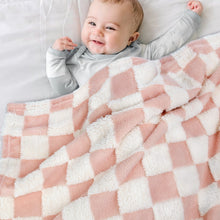 Load image into Gallery viewer, HOMRITAR Checkerboard Toddlers Blanket Super Soft Baby Blanket for Boys Girls 380GSM
