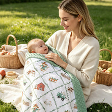Load image into Gallery viewer, HOMRITAR Cow Baby Blanket for Boys Girls with Double Layer Dotted Backing
