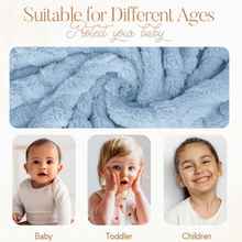 Load image into Gallery viewer, Baby Blanket for Girls Toddlers 3D Fleece Fluffy Fuzzy Blanket for Baby, Soft Warm Cozy Fleece Blanket, Infant or Newborn Receiving Blanket (30x40inch, Blue)
