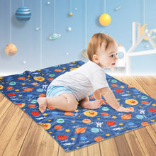 Load image into Gallery viewer, Unisex Receiving Blanket with Solar System Multicolor Printed Blanket 30 x 40 Inch(75x100cm), Navy Blue
